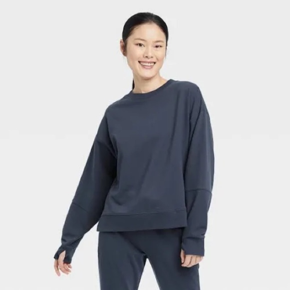 All in Motion French Terry sweatshirt. Slate color.